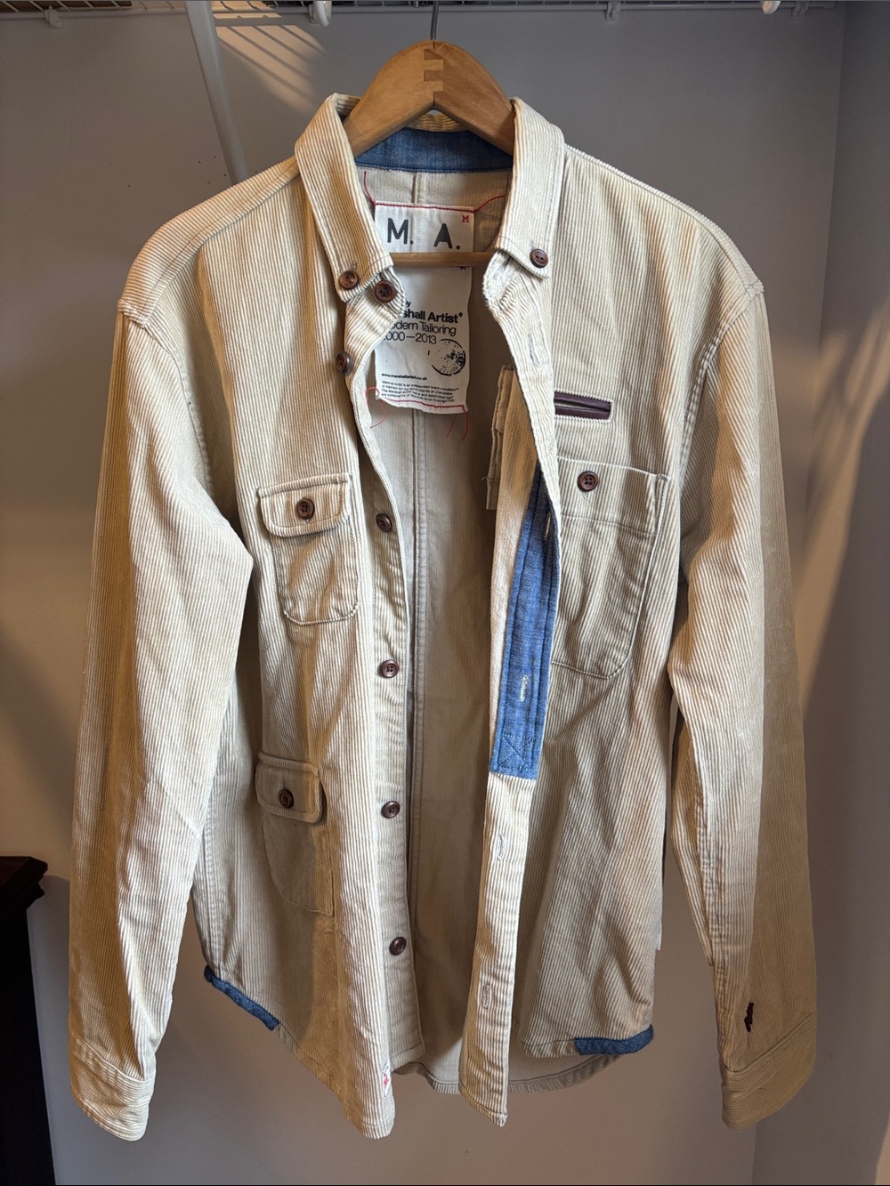 Marshall Artist Corduroy Overshirt / shirt Beige M